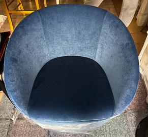 Poltroncina in suede jeans