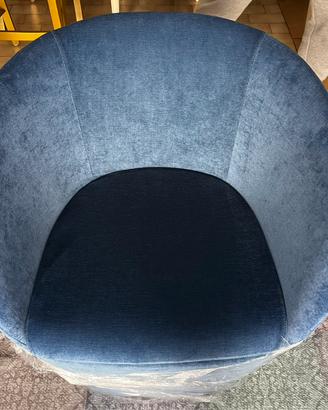 Poltroncina in suede jeans