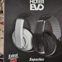 Superlux HD681 EVO Bianco cuffie studio semiaperte