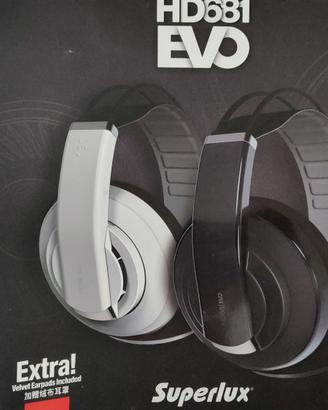 Superlux HD681 EVO Bianco cuffie studio semiaperte
