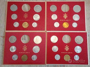 #1934 - Quattro cartoncini VATICANO Paolo VI