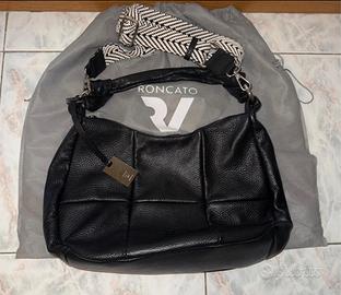 Borsa nera in vera pelle di Roncato
