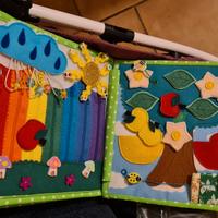 Nuovo.Libro bimbi Quite Book Montessori 8 facciate