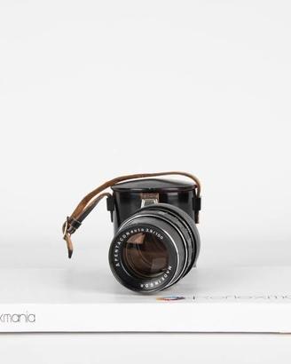 Pentacon Auto 100mm f2.8 M42 + custodia in pelle U