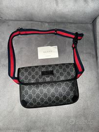 Tracolla Borsello Gucci Monogram Rosso e Blu