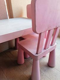tavolino con seggioline bimbi