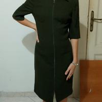 vestito elegante donna verde scuro taglia S/M