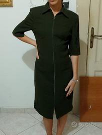 vestito elegante donna verde scuro taglia S/M