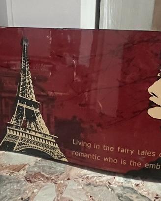 Quadro stile parigi - Audrey Hepburn |147x50