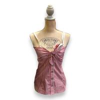 DOLCE & GABBANA TOP COTONE FIOCCO DAVANTI TG. 42