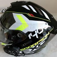 Casco MOTO Scorpion EXO 1400 AIR TRIKA +Interphone