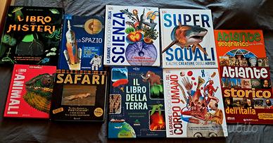 Libri spazio, corpo umano, animali, scienza