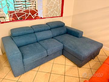 Divano Letto con Penisola Contenitore