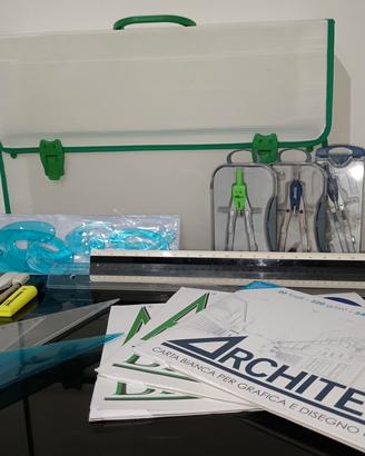 Kit/set per scuola disegno tecnico e artistico