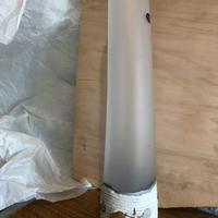 Vaso cristallo e argento