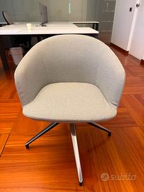 14 Poltroncine design MILOS 03 Nahu – tessuto grig
