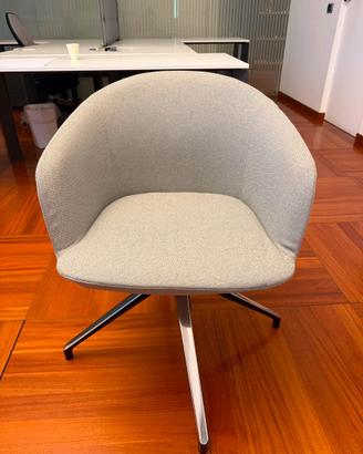 14 Poltroncine design MILOS 03 Nahu – tessuto grig
