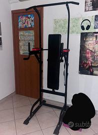 Stazione multifunzione power tower piu panca piana
