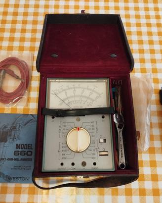 Multimetro analogico Weston 660 vintage 