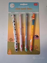 penne cancellabili Legami Milano edizione fattoria