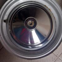 Cerchi originali e borchie cromate fiat 500 D F L