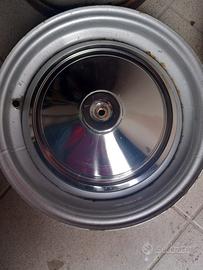 Cerchi originali e borchie cromate fiat 500 D F L