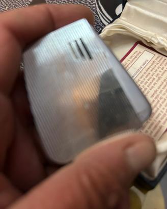 Ronson Accendino cromato a righe con scatola origi