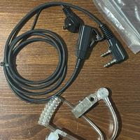 Microfono auricolare pneumatico PTT per Kenwood