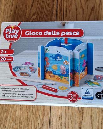 Giochi bambini legno pesca avvitatore