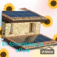 kit autonomo 3 kw batteria 2,4 kw senza allaccio