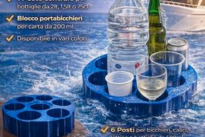 Porta bottiglie, bicchieri antisc. Barche/Camper