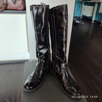 Stivali in vernice neri  Manufacture d’essai