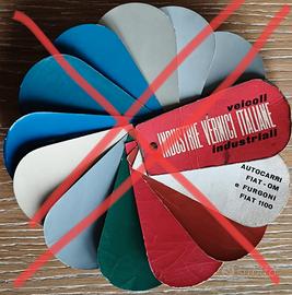 Campionario colori Furgoni Fiat 1100 e Camion Om