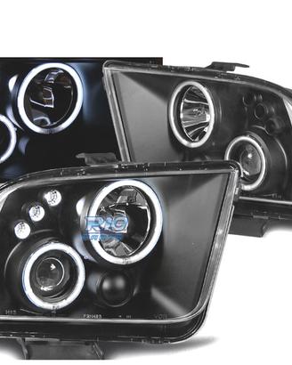 FARI FORD MUSTANG 04-09 ANGEL EYES LED NERI