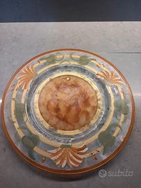 Piatto decorativo in vetro di Murano