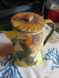 Teiera decoupage