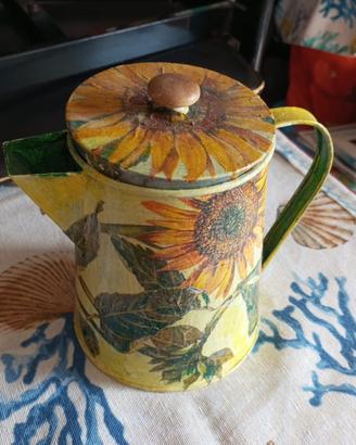 Teiera decoupage