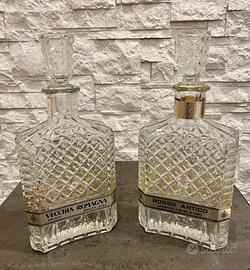 Bottiglie vetro per liquore vintage rare