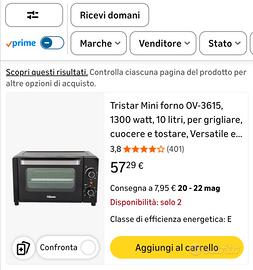 forno TRISTAR OV3615