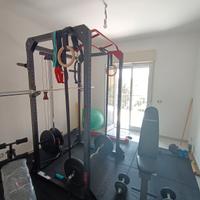Home Gym completa pesi  bilanciere disco bumper