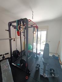 Home Gym completa pesi  bilanciere disco bumper