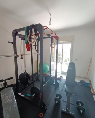 Home Gym completa pesi  bilanciere disco bumper
