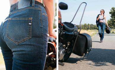 FANTASTICI PANTALONI JEANS DONNA TECNICI DA MOTO M
