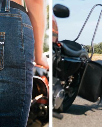 FANTASTICI PANTALONI JEANS DONNA TECNICI DA MOTO M