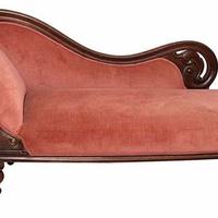 Dormeuse Paolina mogano, Inglese, Vittoriana