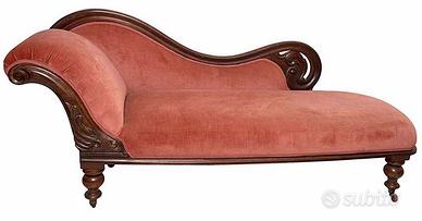 Dormeuse Paolina mogano, Inglese, Vittoriana