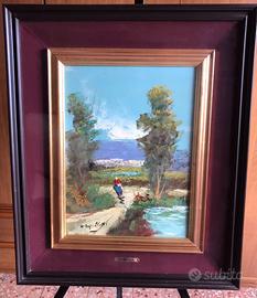 Quadro pittore Giovanni Cappelletti: olio su tela