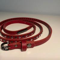 Cintura Mimi Mua colore bordeaux con strass cm. 11