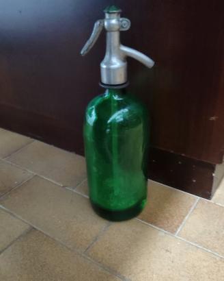 Sifone Seltz Vintage in Vetro Verde – Originale d’