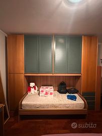 Armadio con letto a ponte